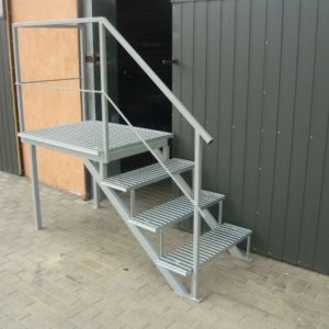 Schody Nati stopnie z krat wema + podest