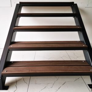 Schody C-system stopnie stal + deska tarasowa