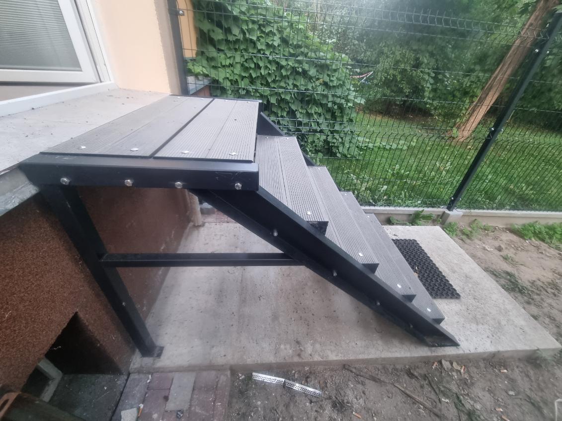 Schody C-system stopnie stal + deska tarasowa (kompozytowa) - obrazek 11