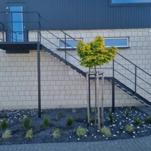 Schody C-system stopnie ocynk z krat wema + 2 podesty